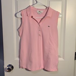 Sleeveless Cotton Polo, vineyard vines